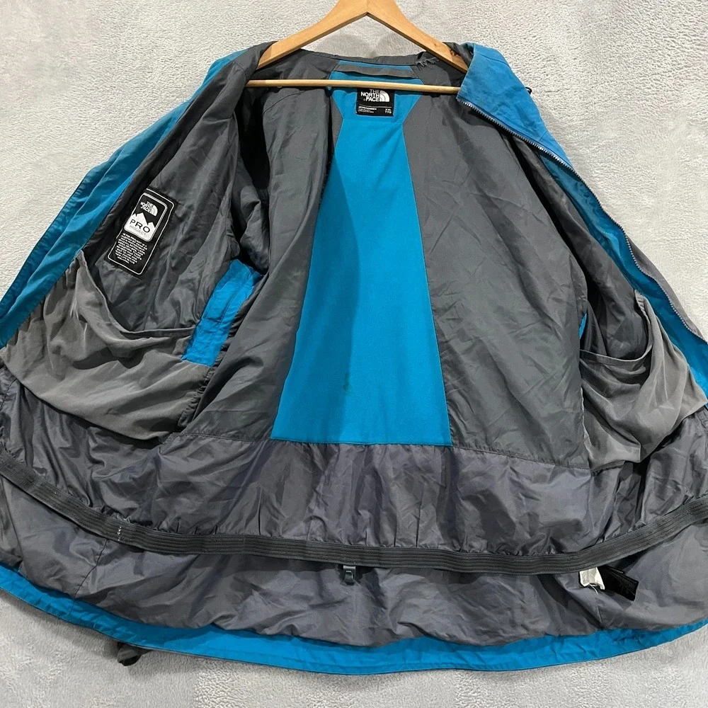 The North Face Pro Project Goretex Jacket Mens 2XL Ski Snowboard‎ Hood Blue Gray